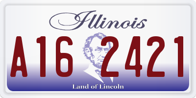 IL license plate A162421
