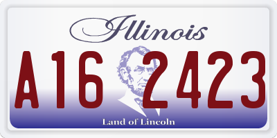 IL license plate A162423