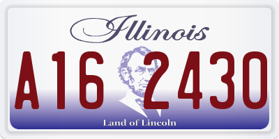 IL license plate A162430