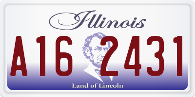 IL license plate A162431