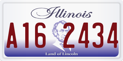 IL license plate A162434