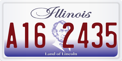 IL license plate A162435