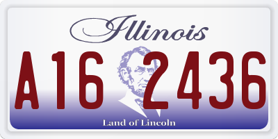 IL license plate A162436