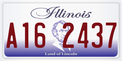 IL license plate A162437