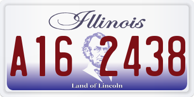 IL license plate A162438