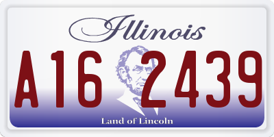 IL license plate A162439