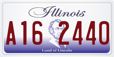 IL license plate A162440