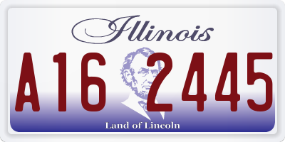 IL license plate A162445
