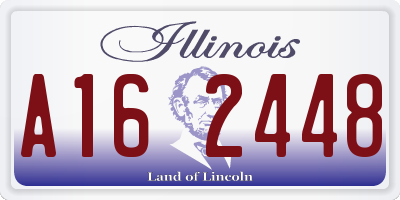 IL license plate A162448