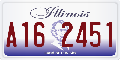 IL license plate A162451