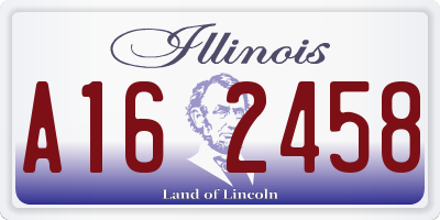 IL license plate A162458
