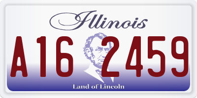 IL license plate A162459