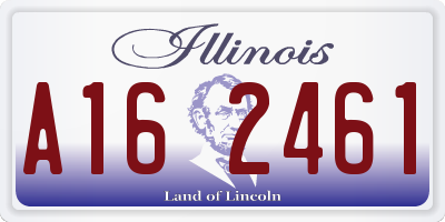 IL license plate A162461