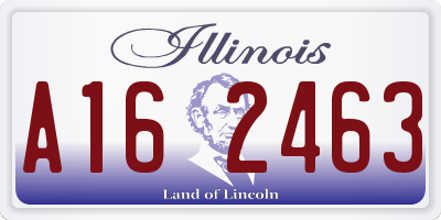 IL license plate A162463