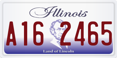 IL license plate A162465