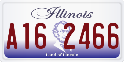 IL license plate A162466