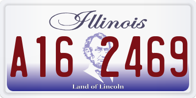 IL license plate A162469