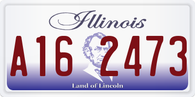 IL license plate A162473