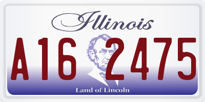 IL license plate A162475