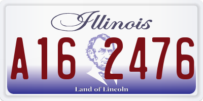 IL license plate A162476