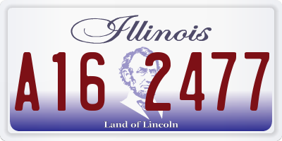 IL license plate A162477
