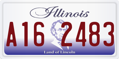 IL license plate A162483