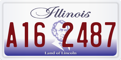 IL license plate A162487