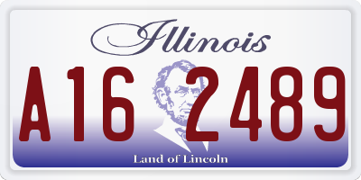 IL license plate A162489