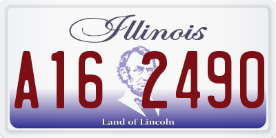 IL license plate A162490
