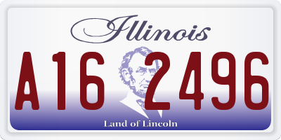IL license plate A162496