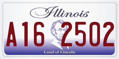 IL license plate A162502