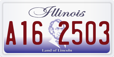IL license plate A162503