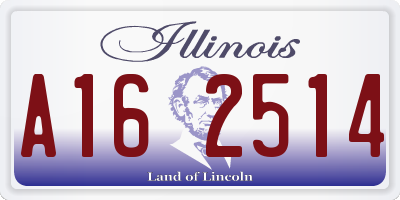 IL license plate A162514