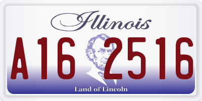 IL license plate A162516