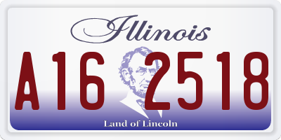 IL license plate A162518