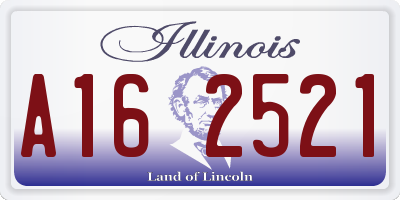 IL license plate A162521