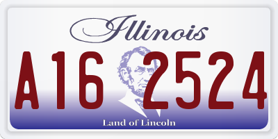 IL license plate A162524