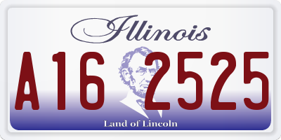 IL license plate A162525