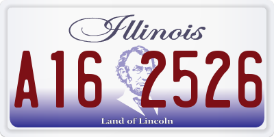IL license plate A162526