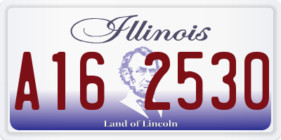 IL license plate A162530