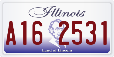 IL license plate A162531