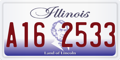 IL license plate A162533