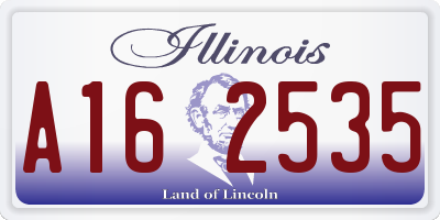 IL license plate A162535