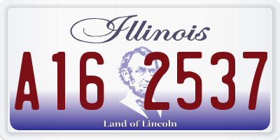 IL license plate A162537