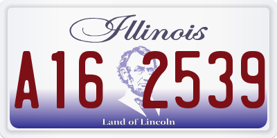 IL license plate A162539