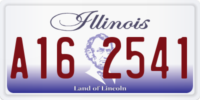 IL license plate A162541