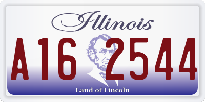 IL license plate A162544