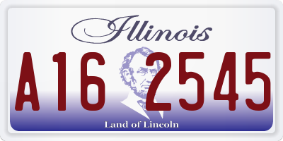 IL license plate A162545