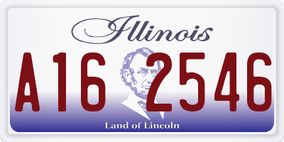 IL license plate A162546