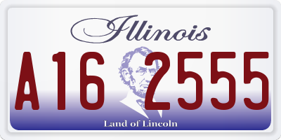 IL license plate A162555